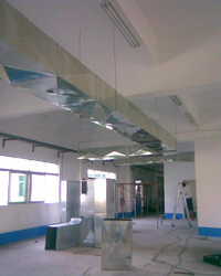 通風管道現(xiàn)場